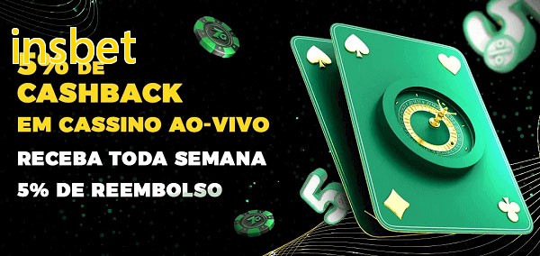 Promoções do cassino ao Vivo insbet